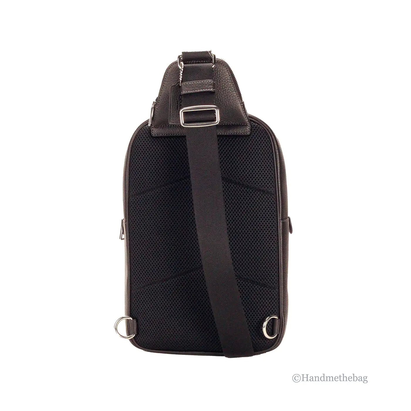 Coach Ethan Black Leather Sling Pack Shoulder Bag